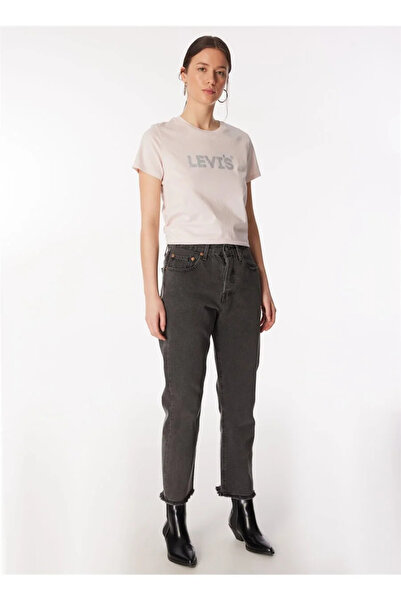 Levi's Pink Crew Neck Levis T-Shirt - Sequin Printed, Women, A2086-0279