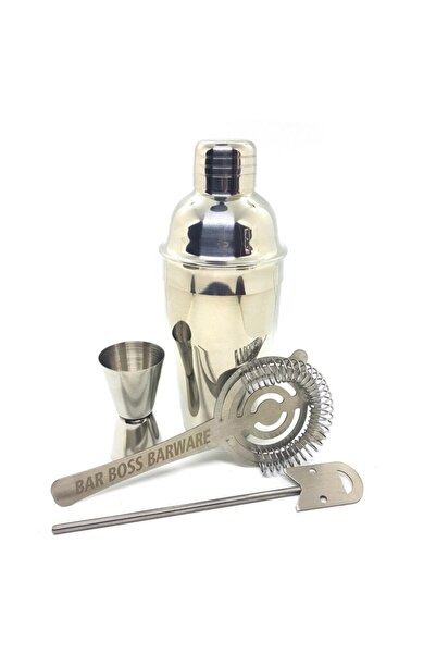 Biradlı Profesyonel Kokteyl Hazırlama Bar Shaker Seti 550 Ml