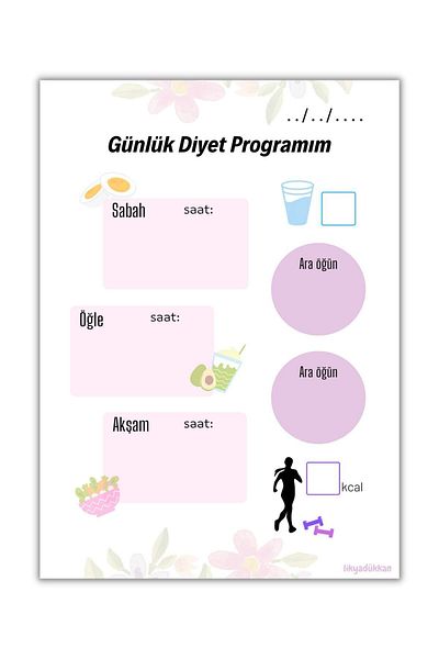 LikyaDükkan Bloc de note Memopad Pull Tear Dimensiune A5 50 de coli