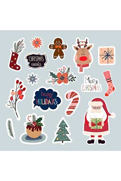 LikyaDükkan Autocolant autocolant de Crăciun cu design special de Anul Nou