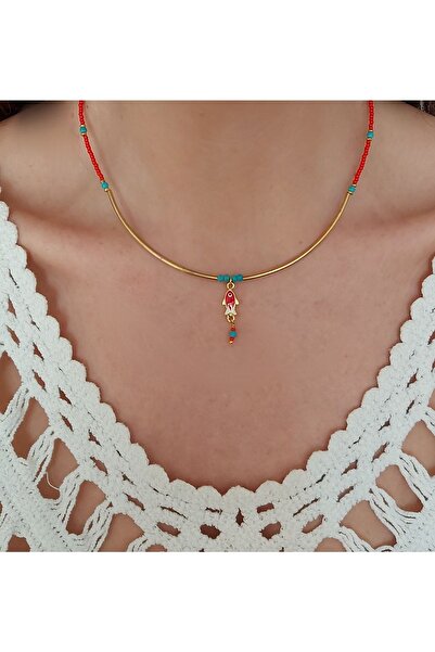 Idarosa Concept Otantik Etnik El Yapımı Balık Kolye