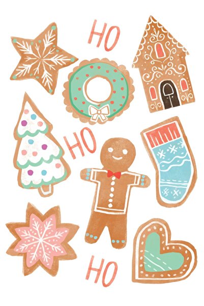 LikyaDükkan Специален дизайн за Нова година Коледен етикет стикер