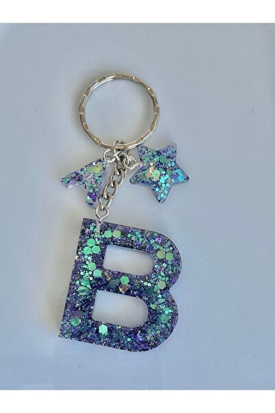 Starkcollection Epoksi Anahtarlık Şık Anahtarlık Harf Anahtarlık Hediyelik An...