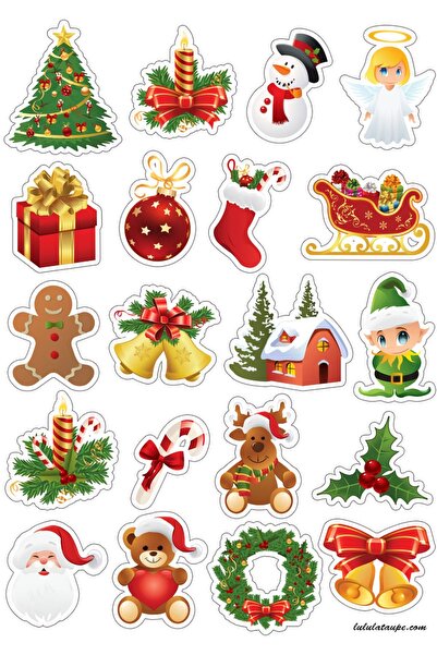 LikyaDükkan Novogodišnja specijalna dizajnerska božićna nalepnica