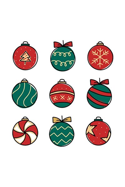 LikyaDükkan Специален дизайн за Нова година Коледен етикет стикер