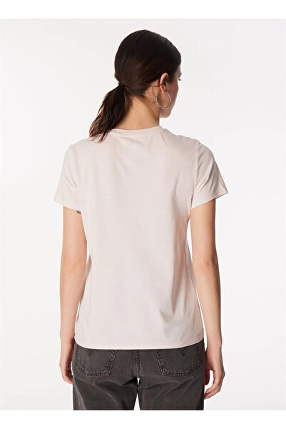 Levi's Pink Crew Neck Levis T-Shirt - Sequin Printed, Women, A2086-0279