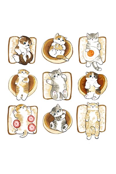 LikyaDükkan Cat Mood Special Design Sticker Sticker Decal