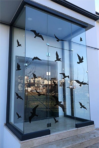 Ayza Tasarım مجموعة ملصقات الطيور السوداء