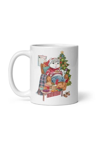 LikyaDükkan Noel Yılbaşı Faresi New Year Mouse Merry Christmas Kupa Bardak Mug