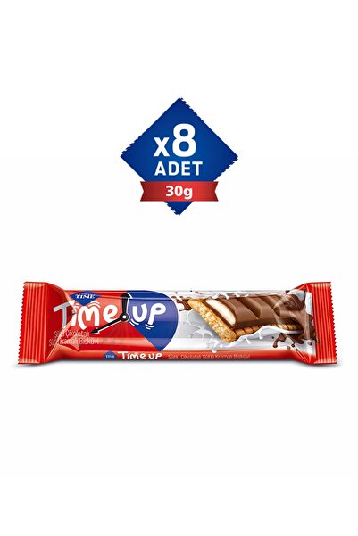 Çizmeci Time Time Up Sütlü Kremalı Çikolatalı Bisküvi 30 Gr X 8 Adet