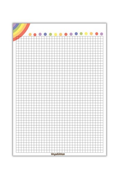 LikyaDükkan Bloc de note Memopad Pull Tear Dimensiune A4 50 de coli