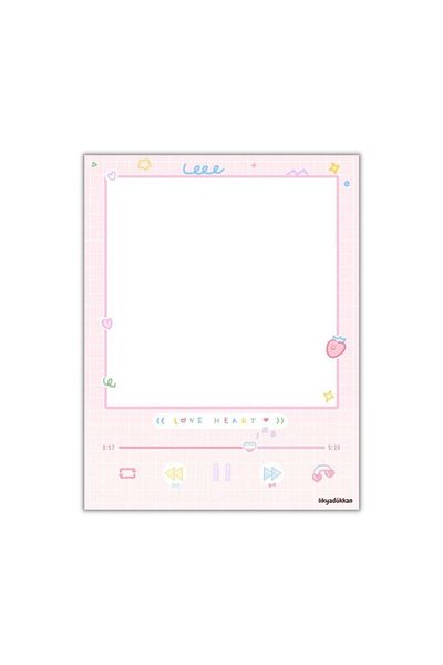 LikyaDükkan Bloc de note Memopad Pull Check dimensiune A6