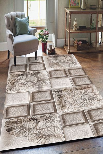 Yürük Home Welsoft Fabric YRK160 Model Elastic Carpet Cover