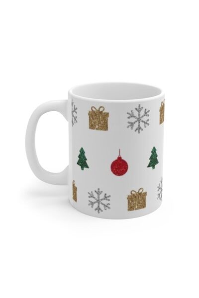 LikyaDükkan كوب عيد الميلاد المجيد مع شكل زينة عيد الميلاد