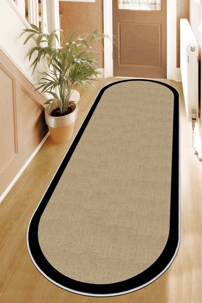 Lavita Home Wicker Oval Runner for Home Decoration - Non-Slip Base, Washable Machine