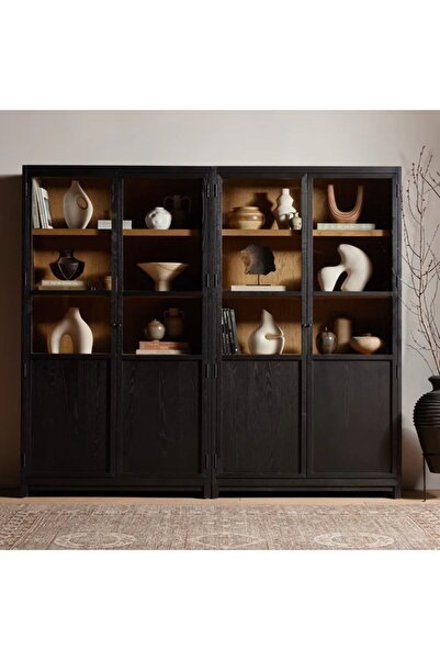 Latanwood Elpron Hazeranlı Ahşap Büfe & Kitaplık