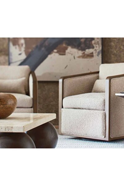 Latanwood Travertine Ahşap Orta Sehpa