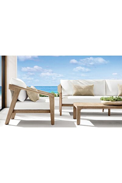 Latanwood Haven Hazeranlı Ahşap Bahçe Oturma Grubu