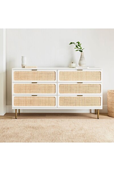 Latanwood Noras Hazeranlı Ahşap Geniş Şifonyer