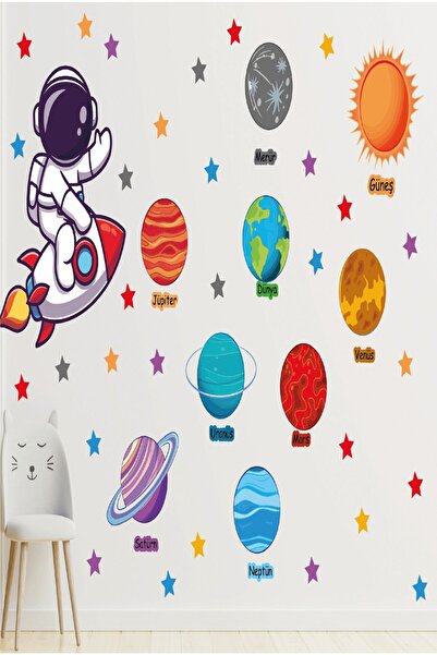 Ayza Tasarım Set de autocolante de perete pentru camera fetelor cu tematică P...