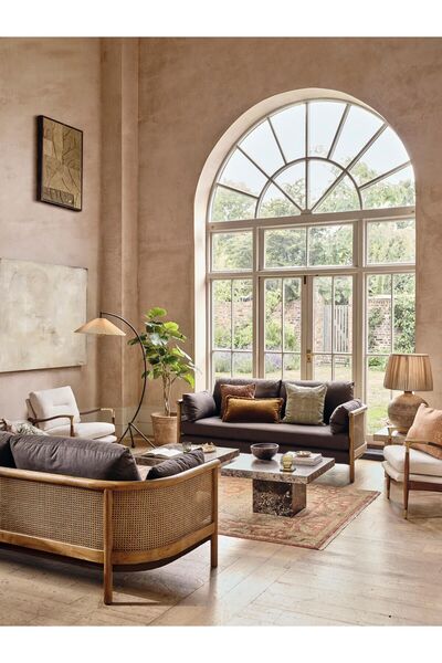 Latanwood Soffy Hazeranlı Ahşap Koltuk