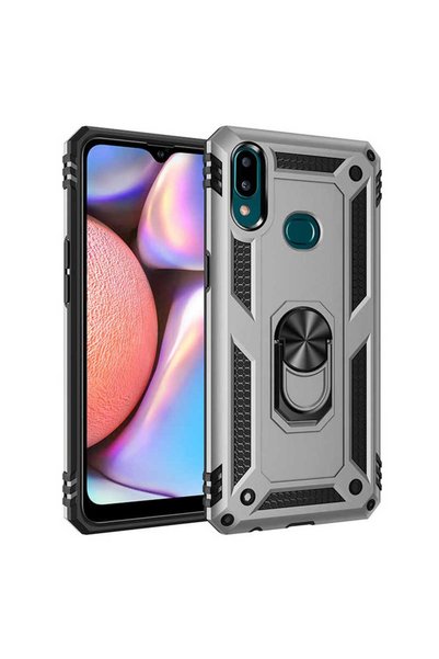 ZenithWorks Tank Cover for Samsung Galaxy A10S Shockproof with Magnetic Stand