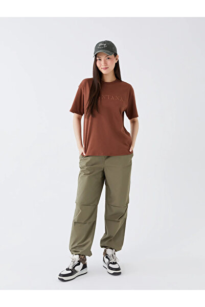 LC Waikiki LCW Vision Kadın Beli Lastikli Düz Paraşüt Pantolon