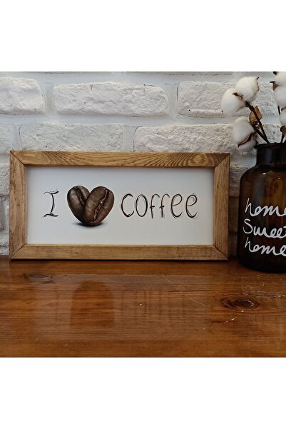 woodhomeworks Kahve Köşesi Gerçek Ahşap Tablo