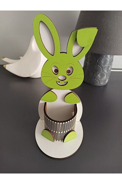 Şirin Lazer Suport pentru pixuri cu organizator de birou, de culoare verde, c...