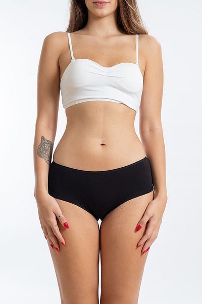 SEASOUL Women's Black Bamboo Panties 3 Pack