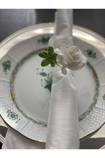 dekorasyon garajı Blown Glass Napkin Holder 12 Pieces