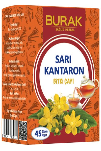 Burak Sağlık Herbal شاي نبتة سانت جون 45 كيس فلتر