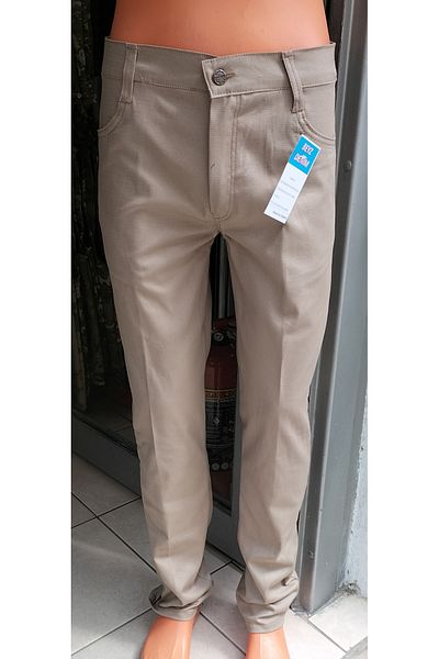 BeyzDenim Plus Size Classic Linen Trousers - Summer, Earth Color, Jeans Cut