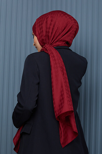 Golden Rose Jacquard Houndstooth Shawl