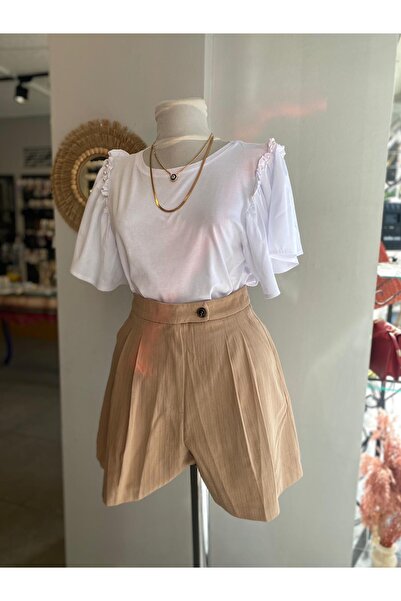 FK PYNAPPEL BOL KESİM ŞORT BEJ