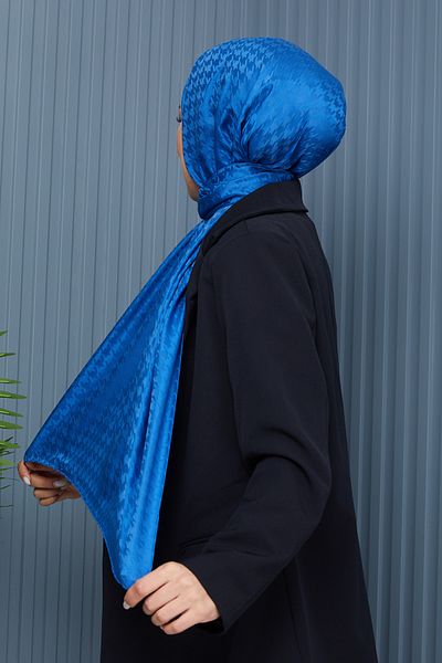 Golden Rose Jacquard Houndstooth Shawl