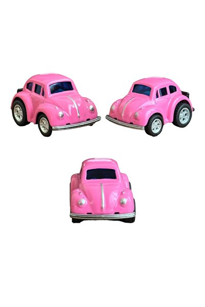 TRUST STORE METAL ÇEK BIRAK PEMBE RENK MİNİ VOSVOS ARABA 5 CM HEDİYE KOLEKSİYON