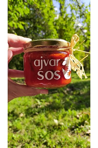 KAVANOZUM Ev Yapımı Ajvar Sos Cam Kavanoz 300 gr
