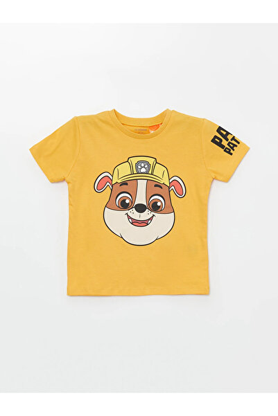 LC Waikiki LCW Baby - Chlapecké triko s potiskem Paw Patrol, sada 3 kusů - s výstřihem, krátký rukáv