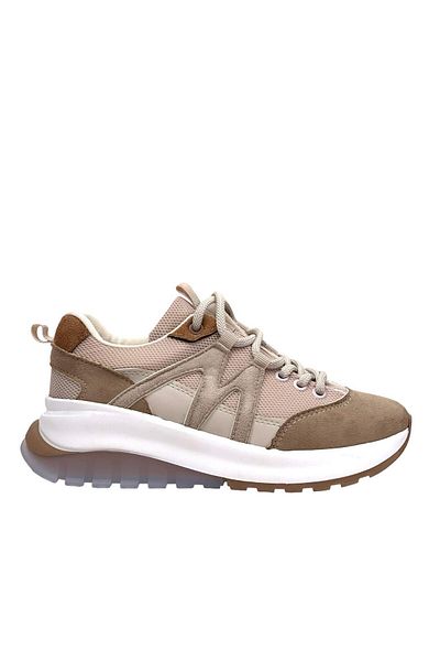 bescobel Women's Mafye Mink Comfort Sole Daily Walking Sneaker 4 Cm Sp130