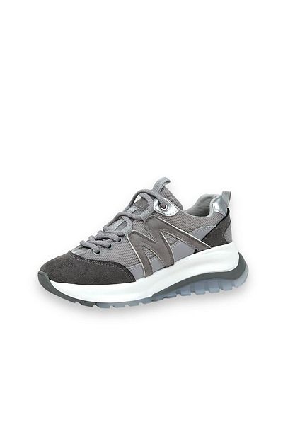 bescobel Pantofi de mers zilnic cu talpă confortabilă Mafye gri pentru femei 4 cm Sp130