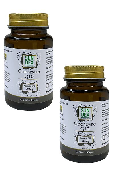Sun Dex Family Health Since 2021 2 Pack Coenzyme Q10 200 Mg 30 Herbal Capsules