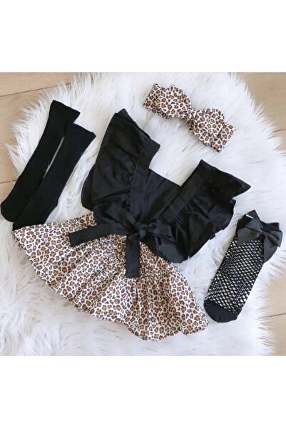 Kokosh kidss Girl's Leopard Pattern Slopet