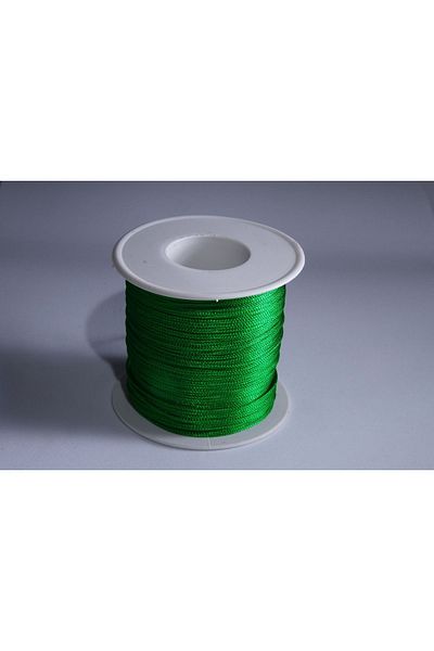 Eskişehir hobi sanat 1 mm 50 μέτρα Πράσινο χρώμα Λεπτό κορδόνι αλεξίπτωτου Μακραμέ Βραχιόλι Κολιέ με κορδόνι Σχέδιο κοσμήματος