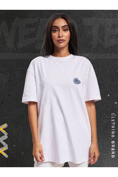 WEARTEX Unisex Oversize Linogravure Printed T-shirt