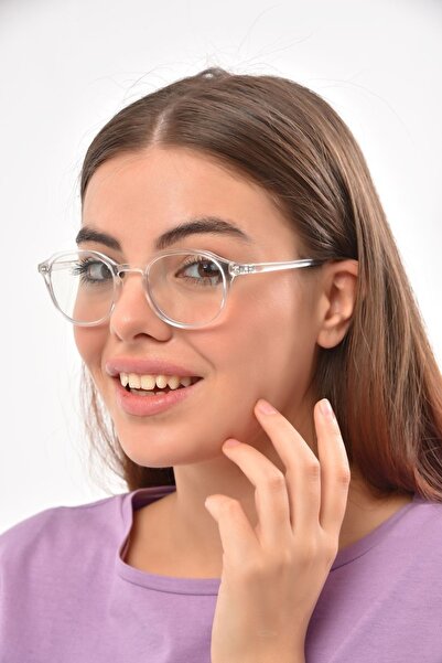 PETİTO Talita Şeffaf Kristal Unix Şeffaf Mavi Işık Korumalı Ekran Gözlüğü