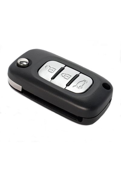 Kasey Renault Fluence Megane 3 - Compatible Auto Keychain Control Container with Logo