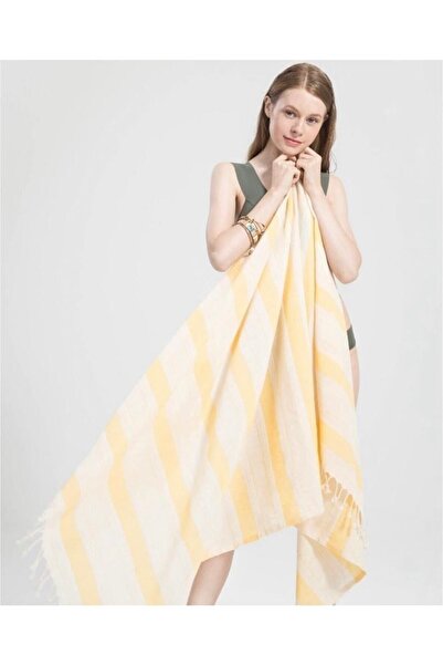 bohemian buldan Beymen Linen Cotton Yellow 90x190 Peshtemal