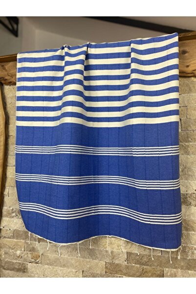 bohemian buldan Hand-Woven Organic Cotton Blue Beach Loaf 90x190