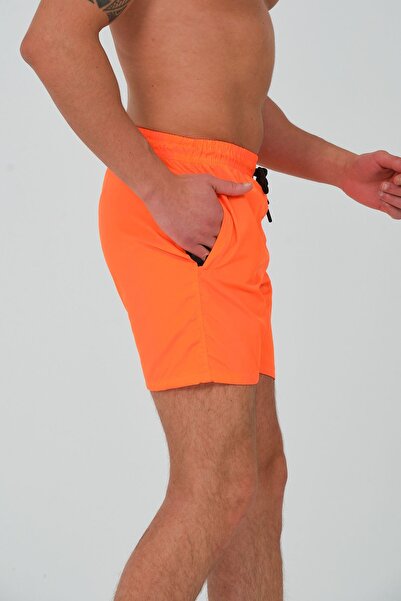 vawensea Orange Men's Parachute Sea Shorts